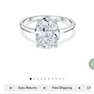 Engagement ring and earrings